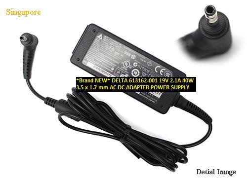 *Brand NEW*DELTA 19V 2.1A 613162-001 40W 3.5 x 1.7 mm AC DC ADAPTER POWER SUPPLY - Click Image to Close